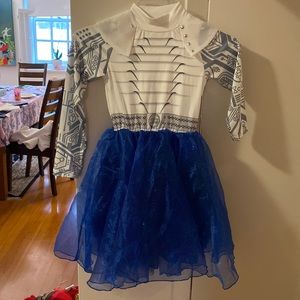 Dress with tulle skirt